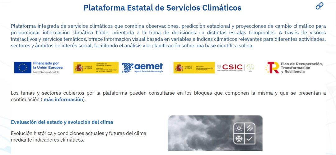 Aemet y el CSIC lanzan la Plataforma Estatal de Servicios Climáticos para combatir el cambio climático