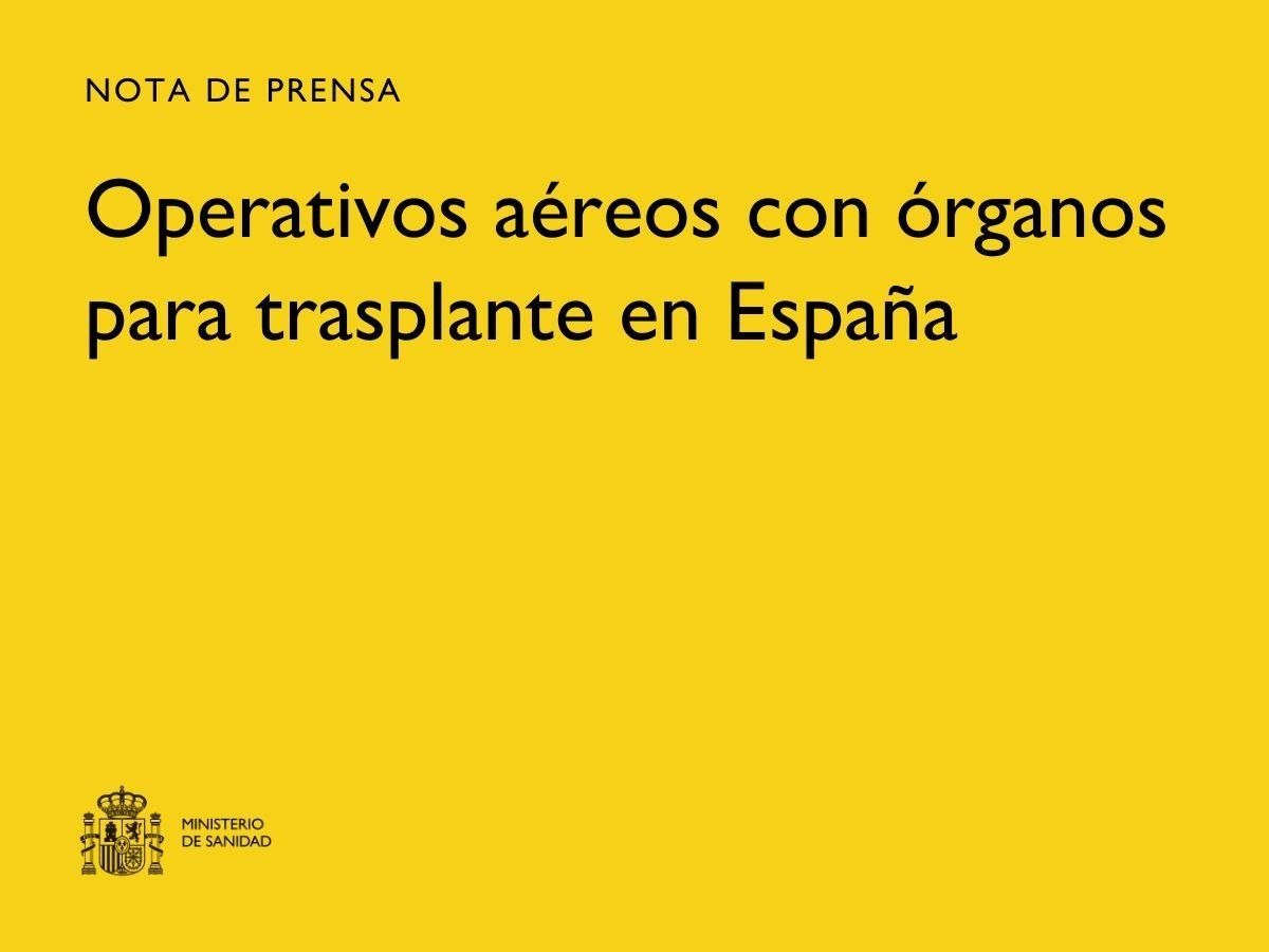 España trasladó 1.045 órganos por vía aérea en 2025 según la ONT