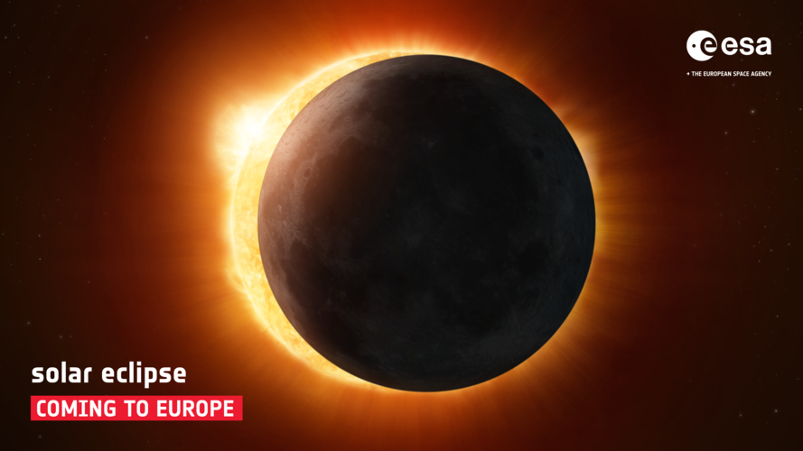 La ESA organizará un evento gratuito en León para observar el eclipse solar total de 2026